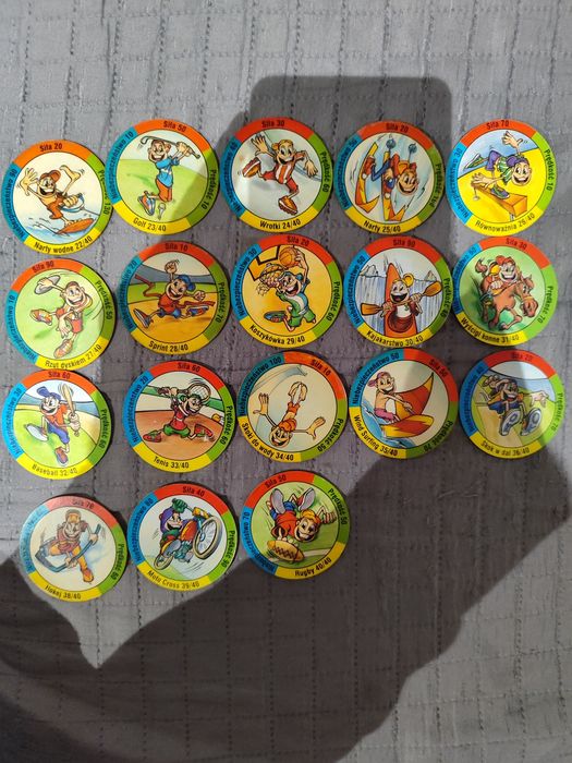 (38/40) Sport snaker snaki starfoods tazo żetony