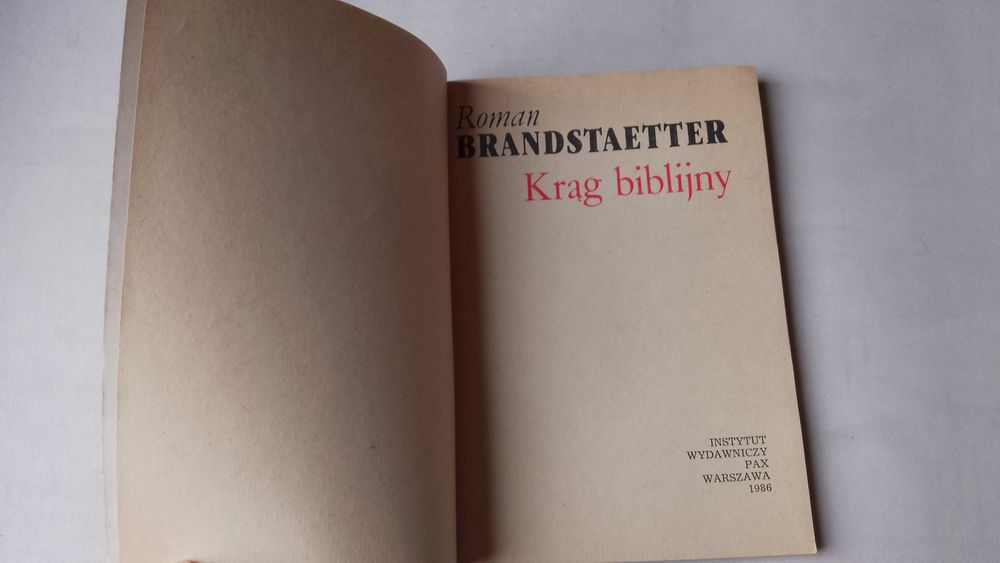 R. Brandstaetter "Krąg biblijny" 1986