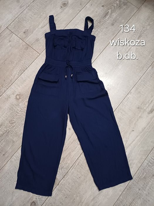 Kombinezon wiosenny dla dziewczynki elegancki wiskoza 134