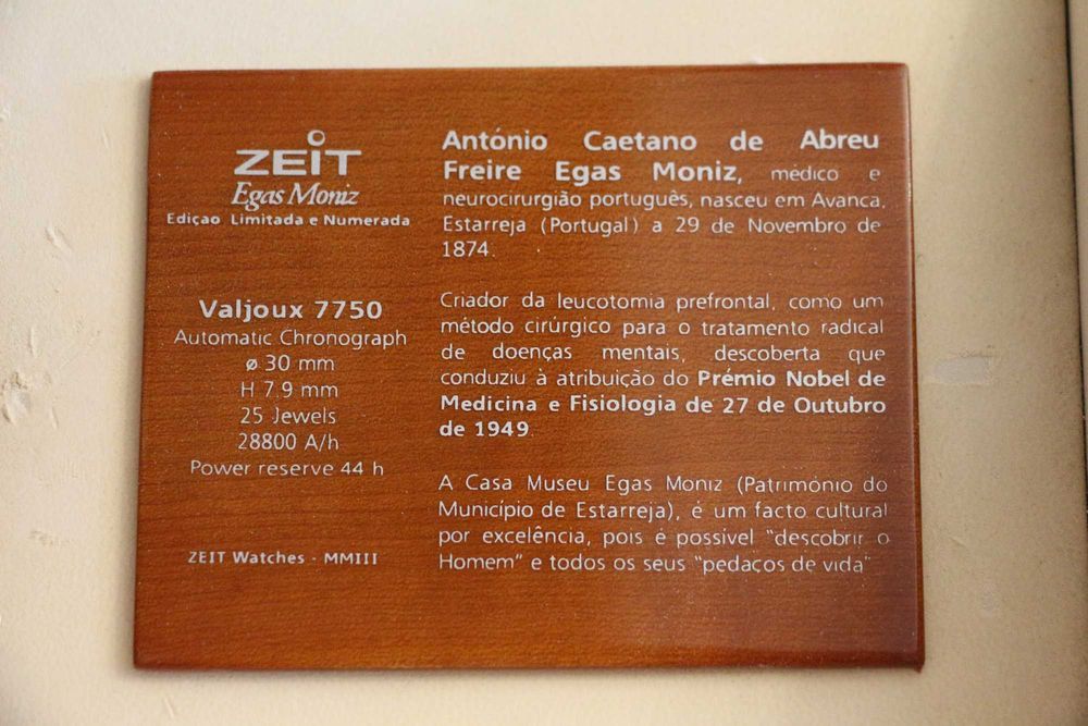 Relógio ZEIT Egas Moniz , edição limitada e numerada