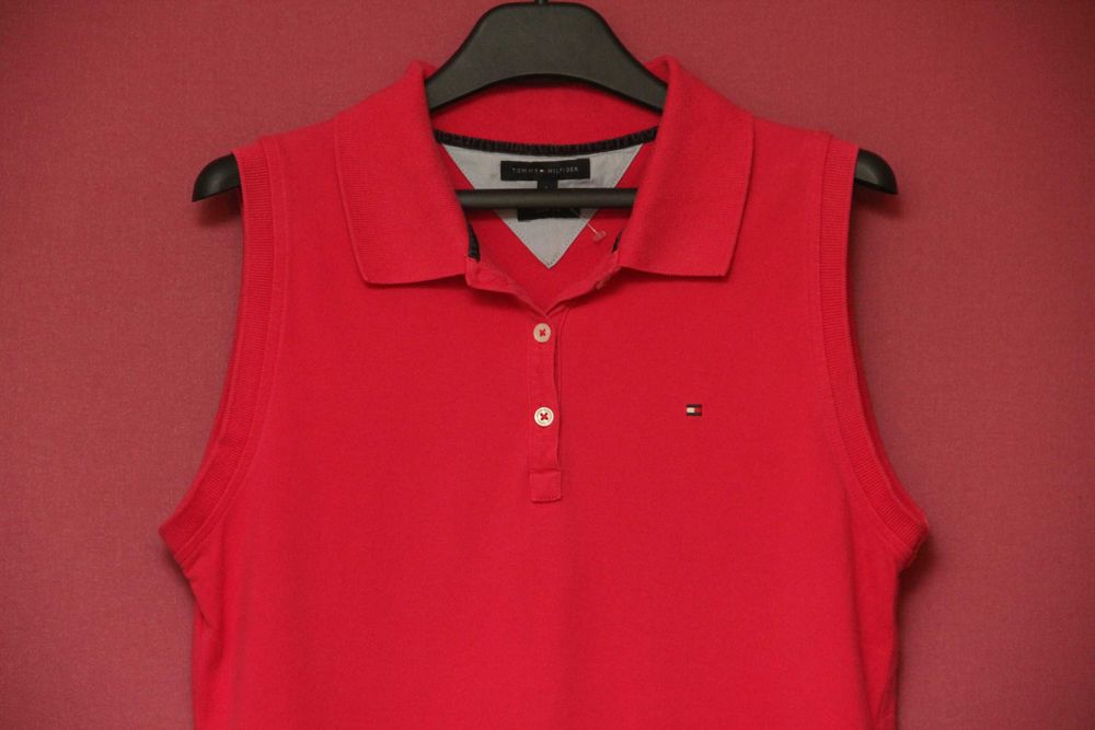 Tommy Hilfiger рр L slim Fit поло женское из хлопка и эластина