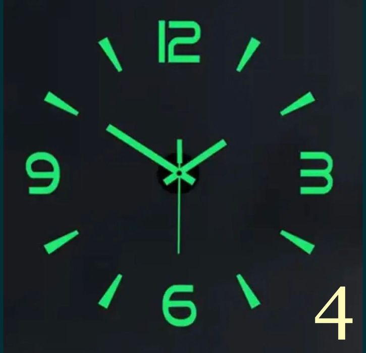 Настінний годинник Clock now Люмінесцентний. Безшумні.