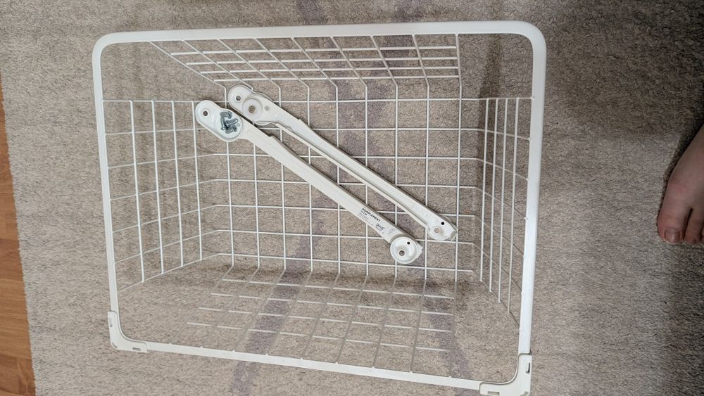 Kosz druciany Ikea do szafy Pax z prowadnicą