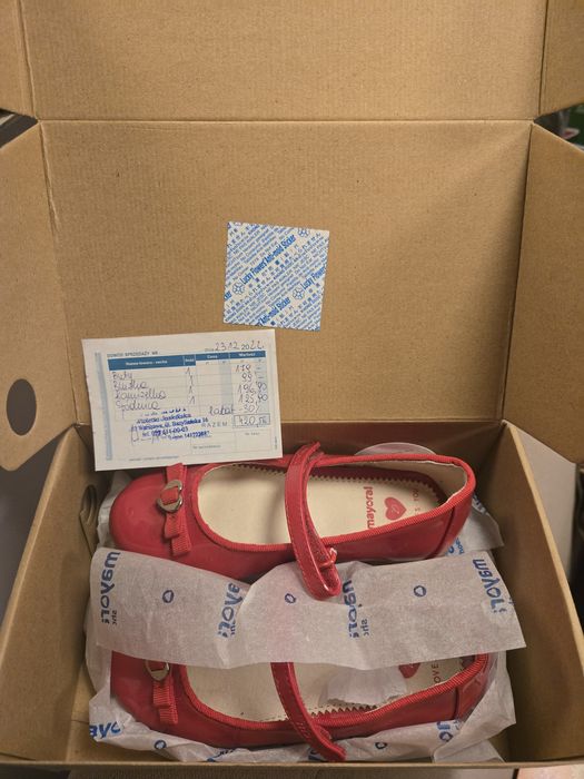 Mayoral pantofelki czerwone lakierowane