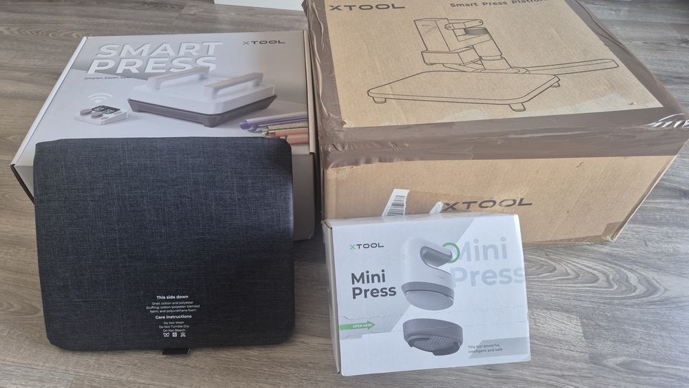 Kit Prensa Térmica xTool Heat Press 3-in-1 All-In-One – NOVO EM CAIXA