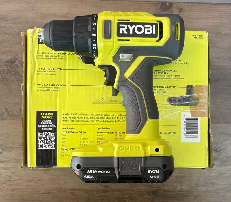 Wiertarko wkrętarka RYOBI 18V PCL206K1