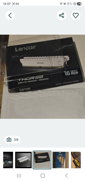 Upgrade PC Gaming: Kit Memórias RAM Corsair RGB e Lexar (Vários Modelo