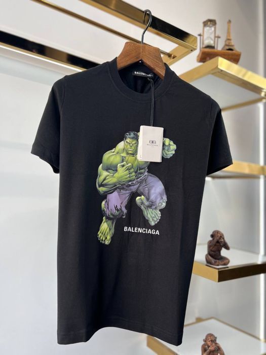 РОЗПРОДАЖ! Balenciaga мужская футболка брендовая халк женская унисекс