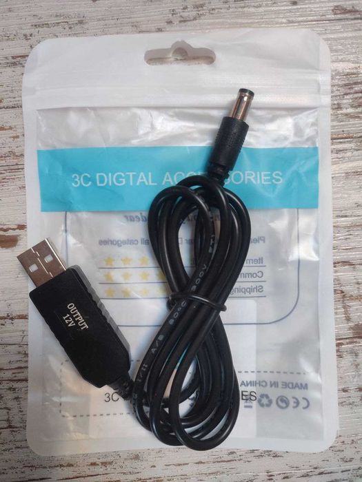 Кабель USB DC 5-12V, до 1.5 А ,OLAF-Павербанк-Роутер-Оптика