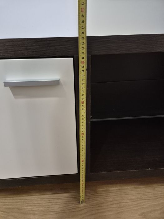 Szafka, meblościanka biało-brązowa