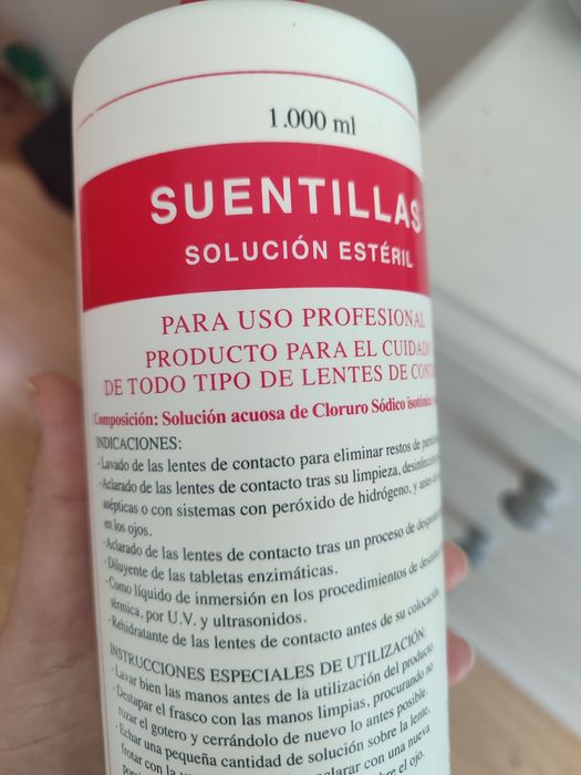 Líquido para lentes novo por abrir