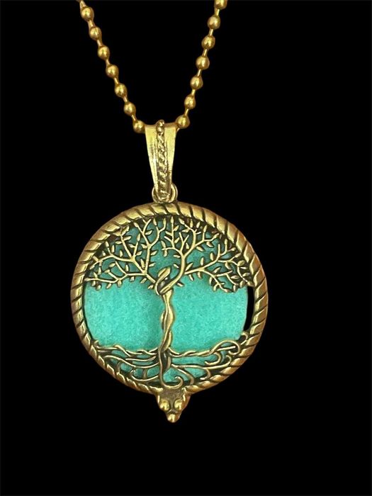 Colar  Difusor Árvore da Vida - cor cobre