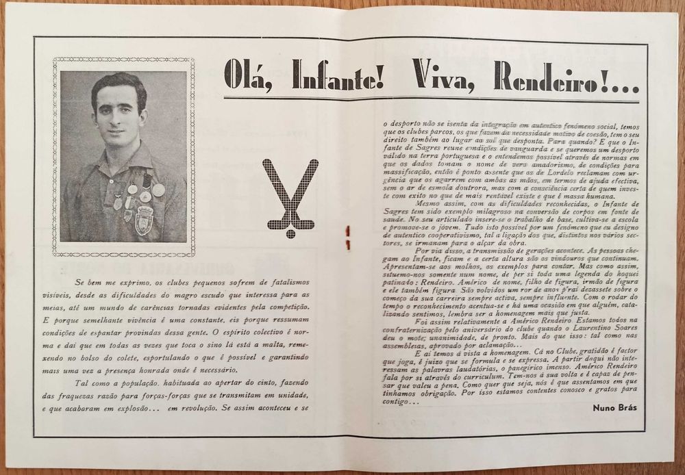 Hóquei em patins . festa de homenagem a Américo Rendeiro - 8.março.1975