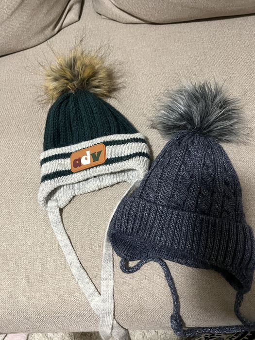 Шапочки для хлопчика зимові