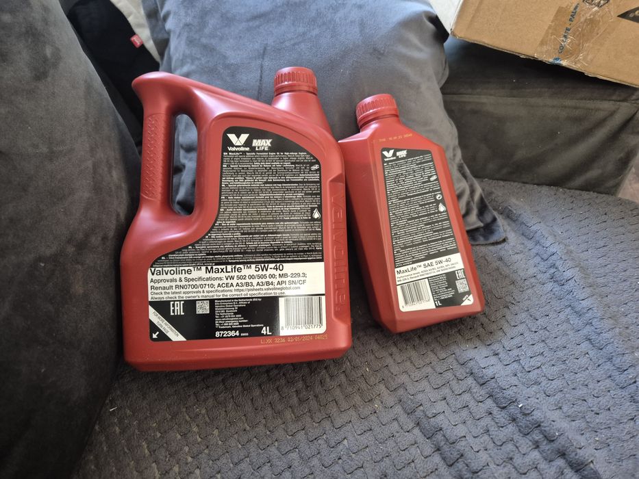 5l nowy olej 5w40 valvoline