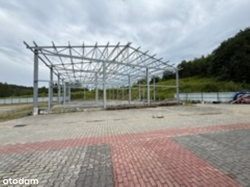 Hala magazynowa 854,54 m² z utwardzonym dojazdem