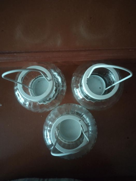 Lampion na stojaku, latarenki, 42 cm