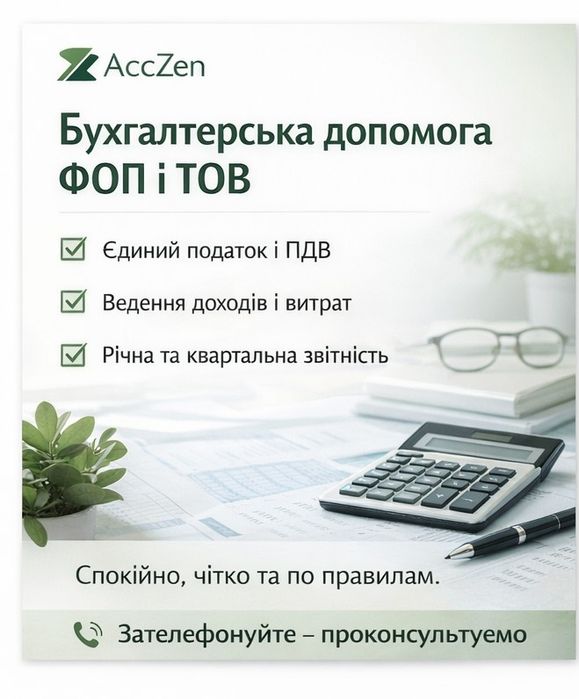 Пропущені звіти? Бухгалтер для ФОП та ТОВ онлайн