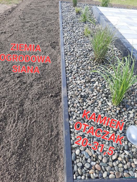 Ziemia ogrodowa , otaczak , kamień , piasek , kruszywo