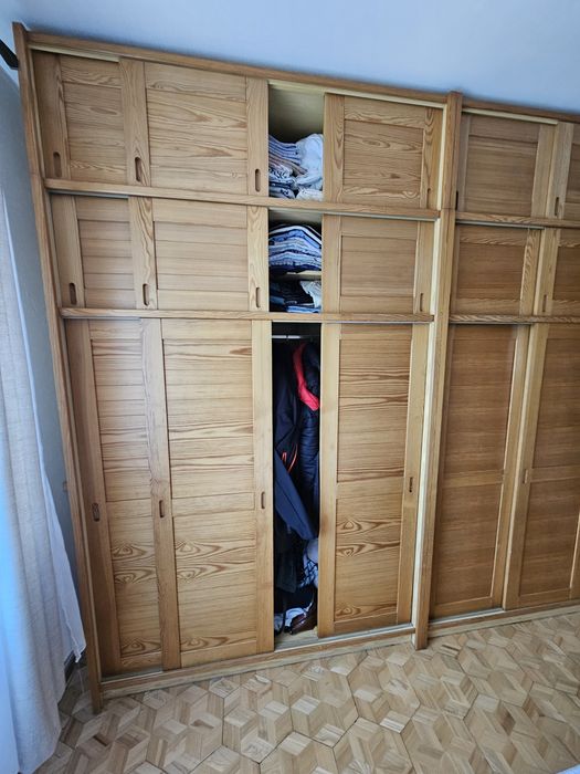 Szafa drewniana rozsuwana lite drewno 308x250x58