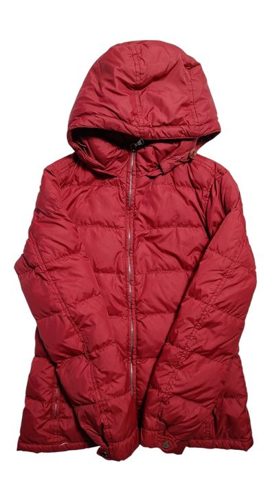 Tommy Hilfiger premium kurtka puchowa ciemnoczerwona quiet luxury old