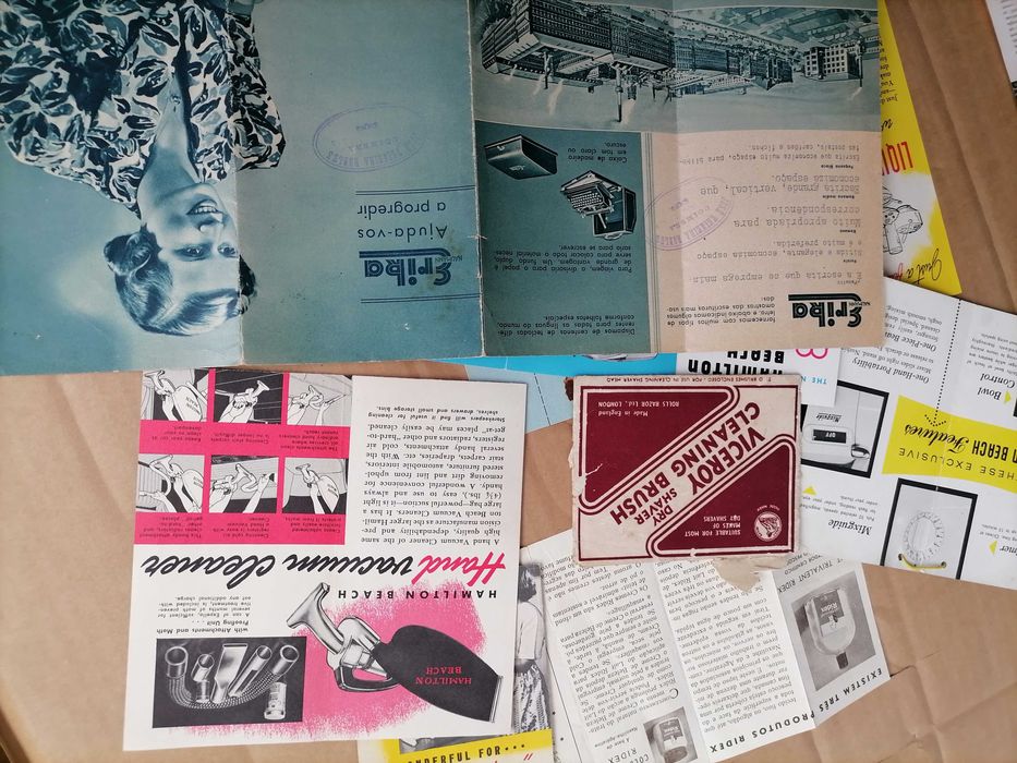 Lote Folhetos Publicidade Vária Anos 40's