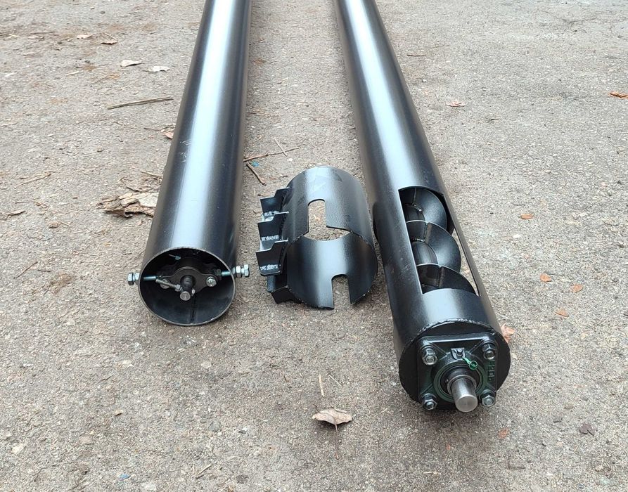 Шнековий погрузчик 133 мм, 6 м з двигуном 3 квт, 1500 об, 220В. Акція.