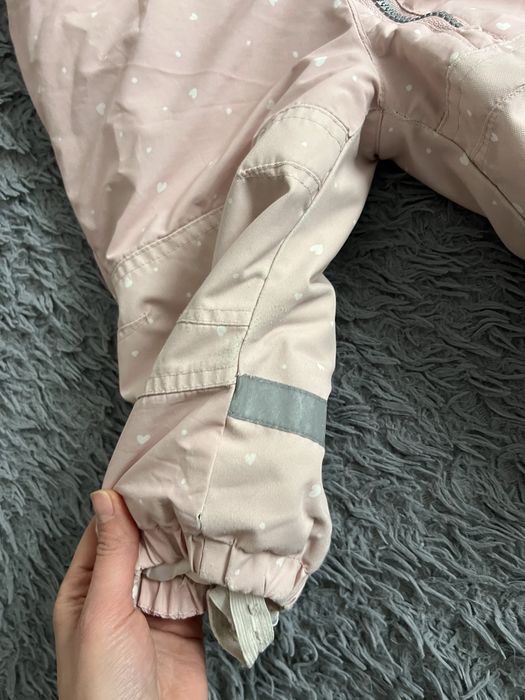 Комбінезон HM 80-86 р на дівчинку рожевий, на флісі , комбинезон