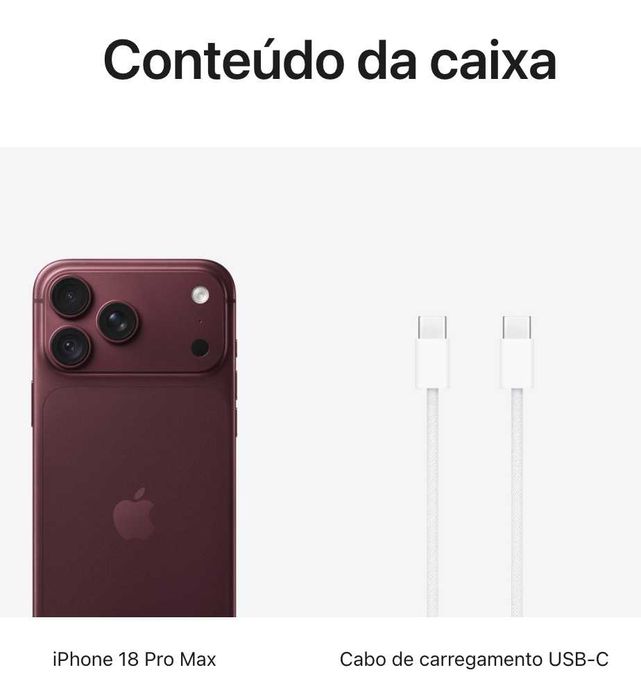 Apple iPhone 18 Pro / Pro Max - NOVO e SELADO - SOB ENCOMENDA