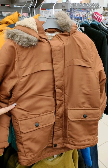 Парка куртка 116см 122см нова курточка пальто зимове комбінезон парка