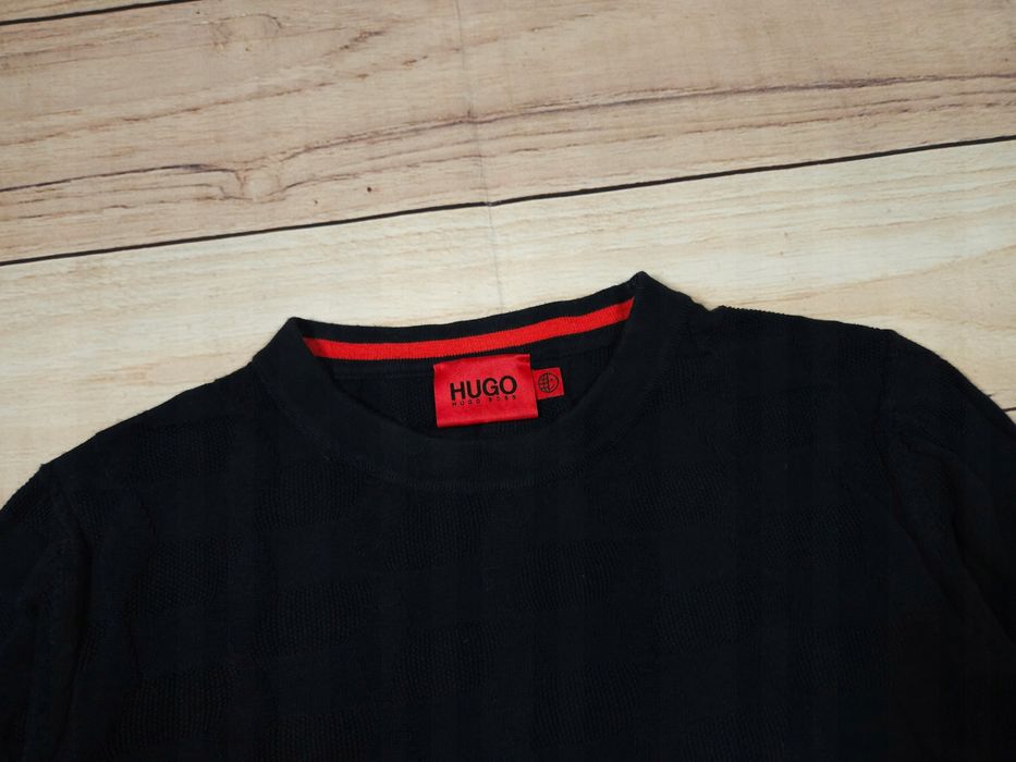 HUGO Hugo Boss Sweter Męski Sweaver Granatowy r. S
