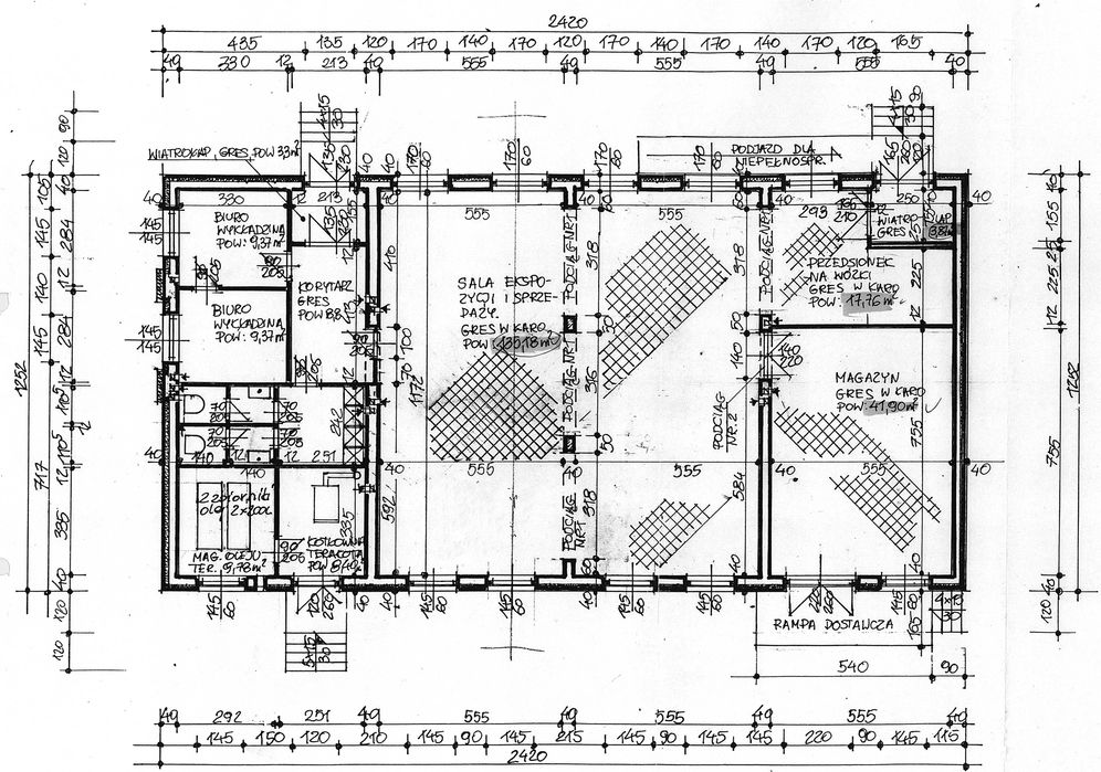 Lokal / Budynek handlowo-usługowy 310 m² | Włoszczowa, ul. Reja (parking, rampa)
