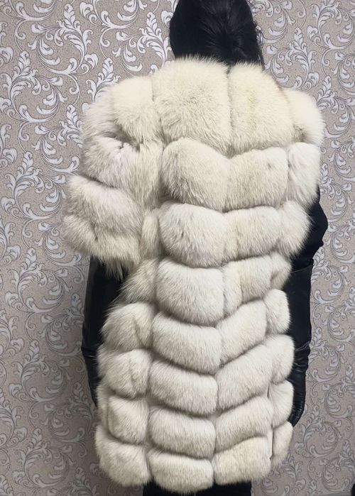 Шубка трансформер біла