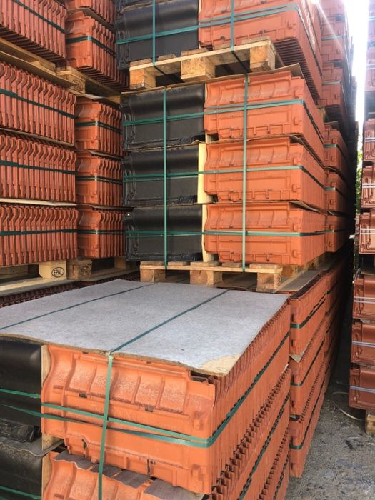 Dachówka Simpla antracyt ang. czarny mat Creaton płaska Ceramiczna