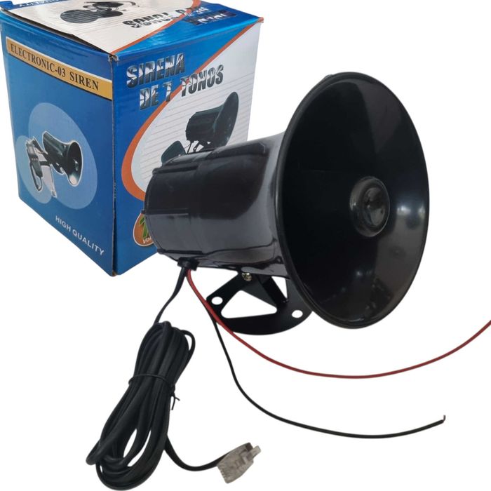 Mefafon-syrena-klakson 12V 50W Głośna .Nowa - 3 tony