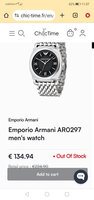 Relógio Empori armani como NOVO