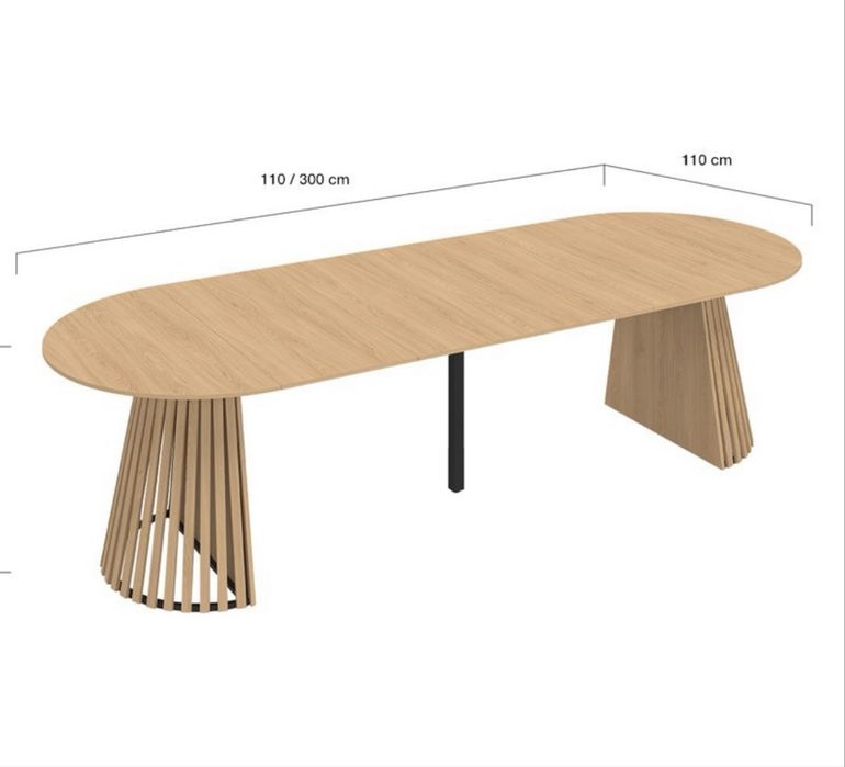 Mesa Redonda Extensivel 110/300 IDOMYA