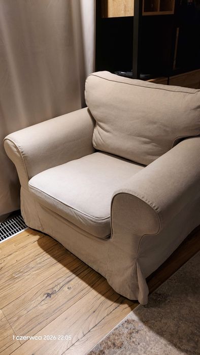 Fotel Ikea Ektorp beżowy rezerwacja do 16.06