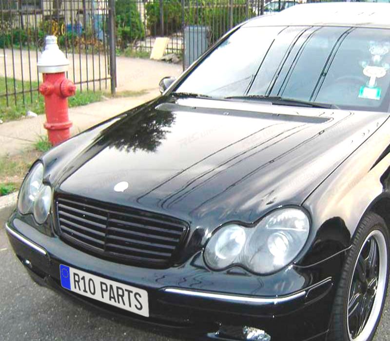 FARÓIS COM PROJETOR PARA MERCEDES CLASSE C W203 00-04 PRETO