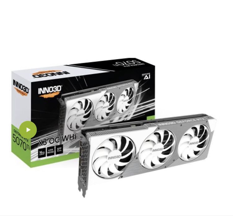 Inno3D GeForce RTX 5070 Ti X3 OC WHITE 16384MB