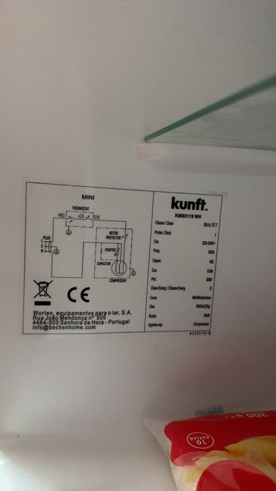 Mini frigorifico Kunft