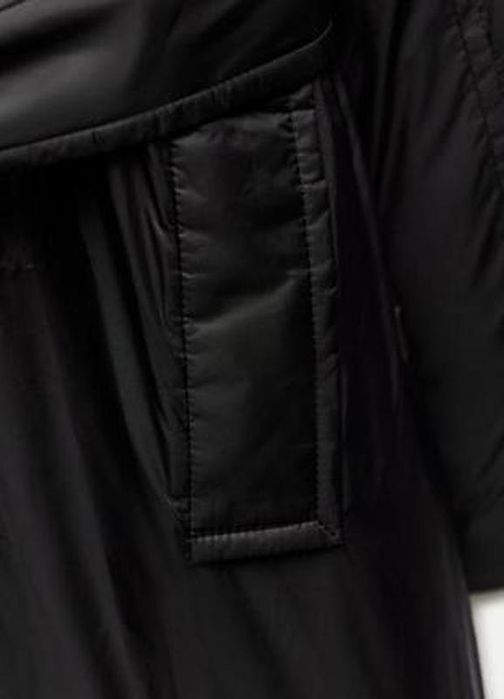 Стильне тепле зимове максі пальто пуховик Zara 38/M