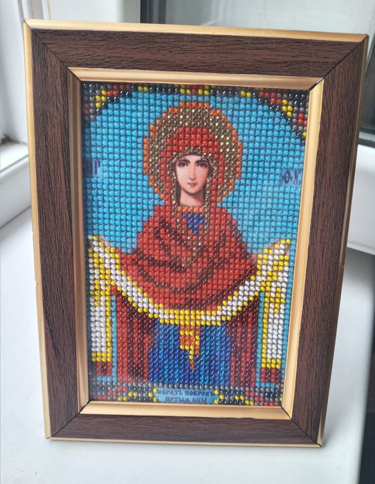 Ікона вишита бісером