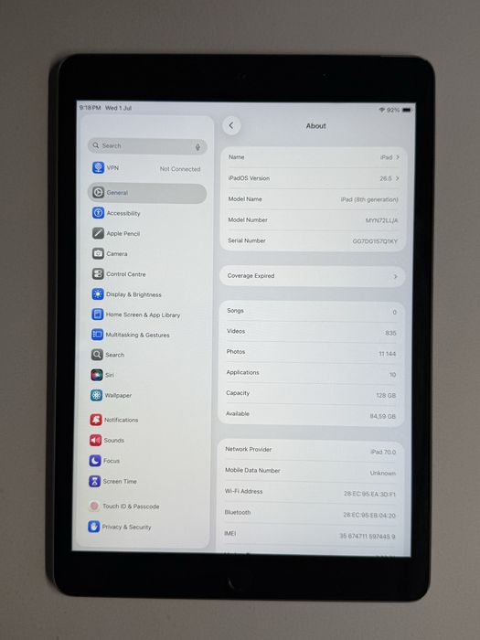 iPad 8 128GB Wi-Fi + LTE