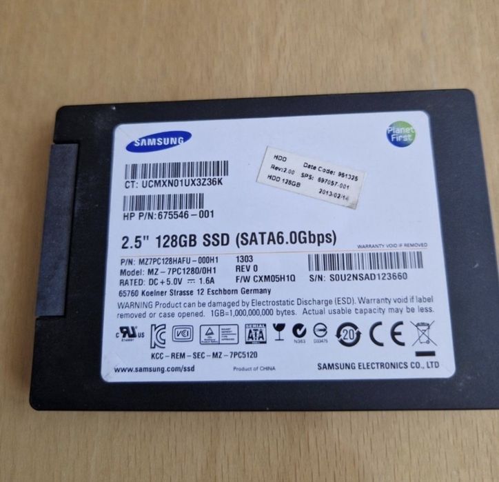 Ssd диск  128gb для ноутбука або системного блока Стан гарний