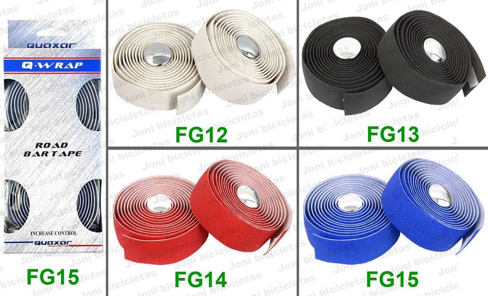 Fitas de guiador de bicicleta, tampas de punho e mangas