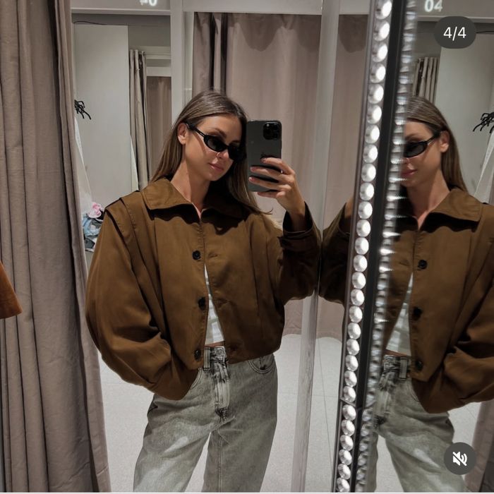 Бомбер Zara S піджак zara куртка zara тренч zara