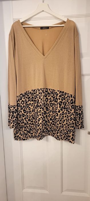 Bluzka tunika panterka jesień *2XL/3XL