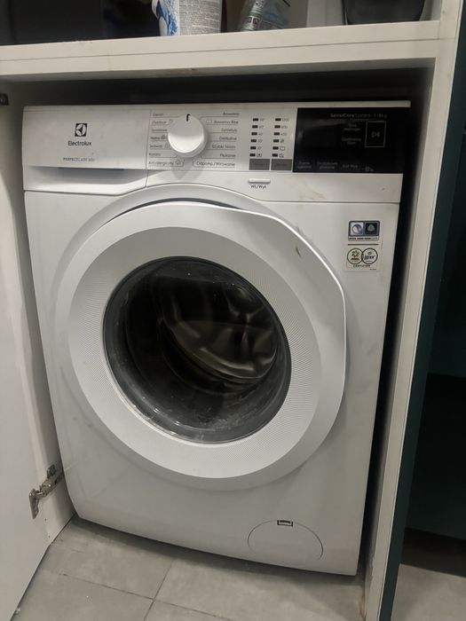 Sprawna pralka Electrolux perfect care 600 do wymiany łożysko i firana