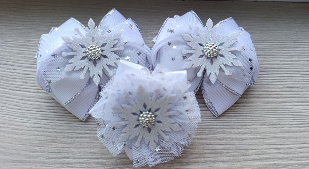 Новорічні бантики, резинки на Новий рік